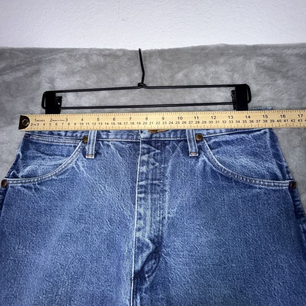 Vintage Wrangler Cowboy Cut Jeans Mens 31x36 (Tag 33x38) 13MWZ Made In USA Rodeo - Picture 4 of 12
